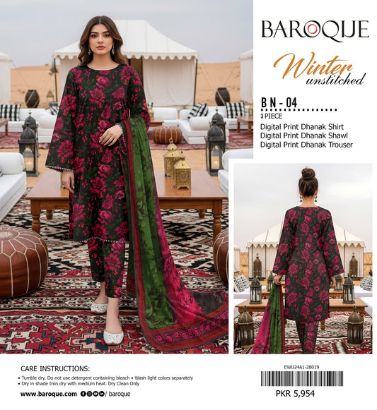 BAROQUE DHANAK 3PC D-04