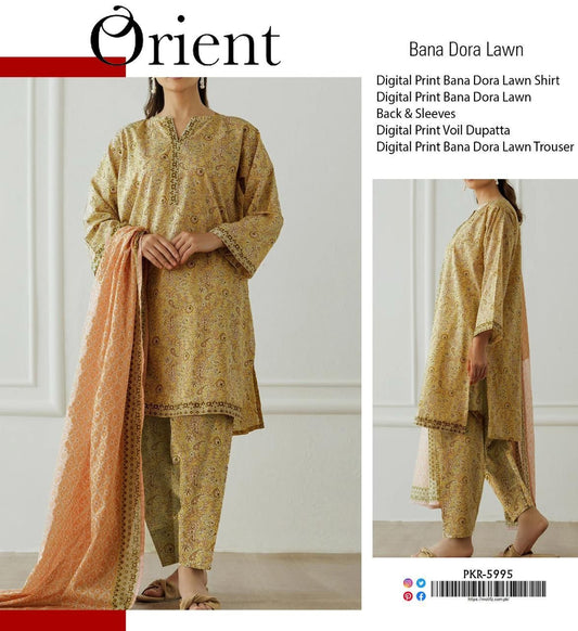 ORIENT 3-PC LAWN BANADORA