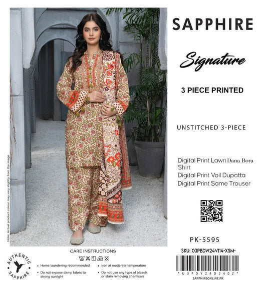 SAPHIRE 3 PC LAWN BANA DORA