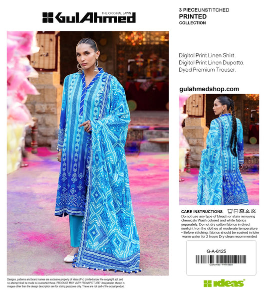 GUL AHMAD 3PC LINEN