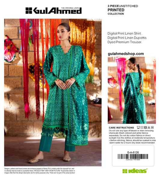 GUL AHMAD 3PC LINEN