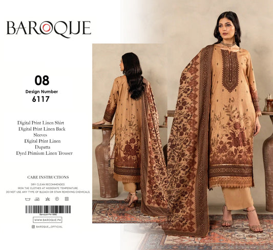 BAROQUE 3PC LINEN D # 8