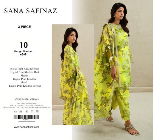 SANA SAFINAZ KHADDAR 3PC D#10