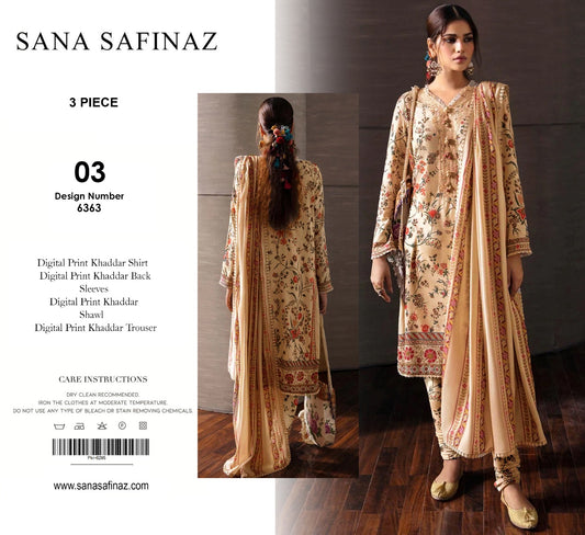 SANA SAFINAZ KHADDAR 3PC D#03