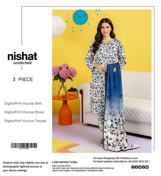 NISHAT 3PC VISCOSE
