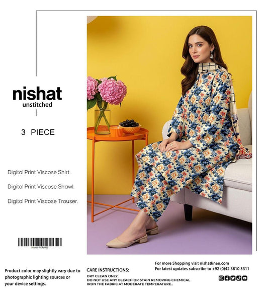 NISHAT 3PC VISCOSE