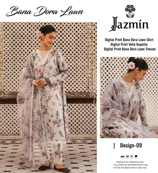 JAZMIN 3PC LAWN BANA DORA