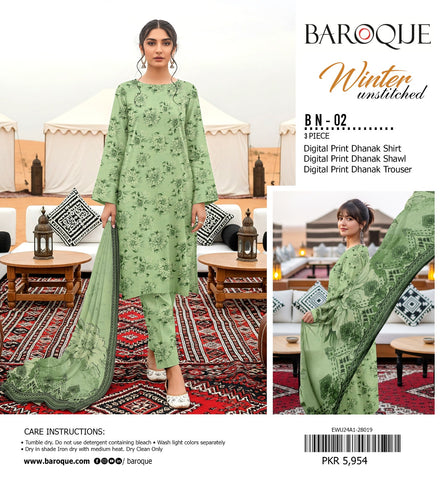 BAROQUE DHANAK 3PC D-02