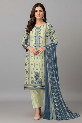 AJ EMB 3PC KHADDAR D-3647