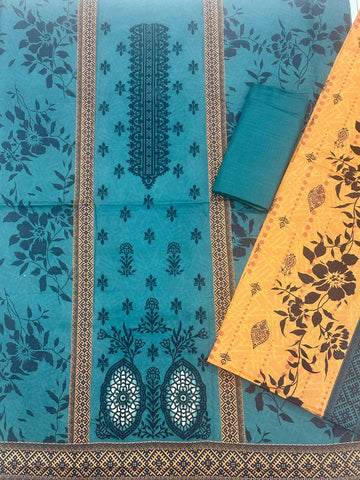 AJ EMB 3PC KHADDAR D-3648