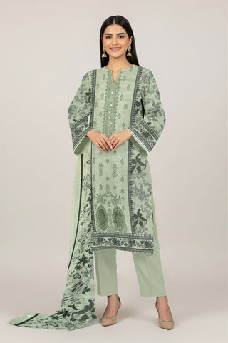 AJ EMB 3PC KHADDAR D-3651