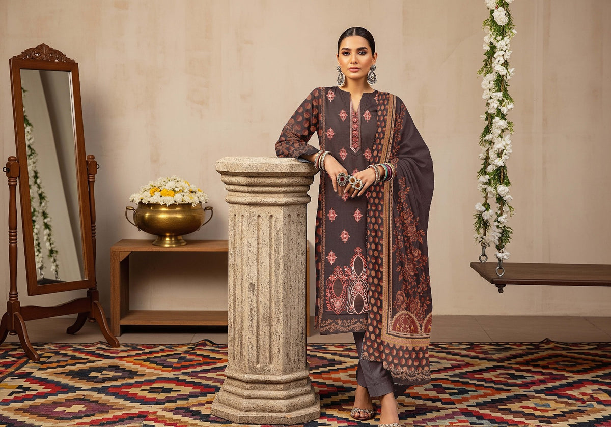 AJ EMB 3PC DHANAK D-3654 B