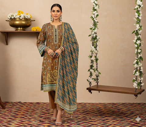 AJ EMB 3PC DHANAK D-3655 B