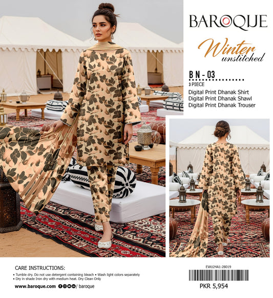 BAROQUE DHANAK 3PC D-03