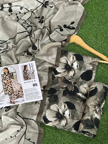 Maria.B Lawn 3pc With Voil Lawn Dup