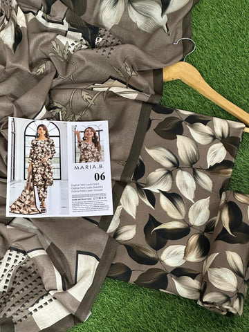 Maria.B Lawn 3pc With Voil Lawn Dup