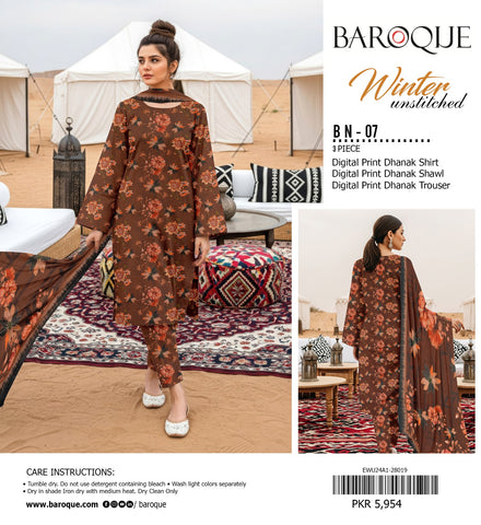 BAROQUE DHANAK 3PC D-07