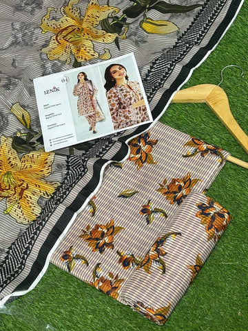 Iznik 3pc Lawn with Voil Lawn Dup