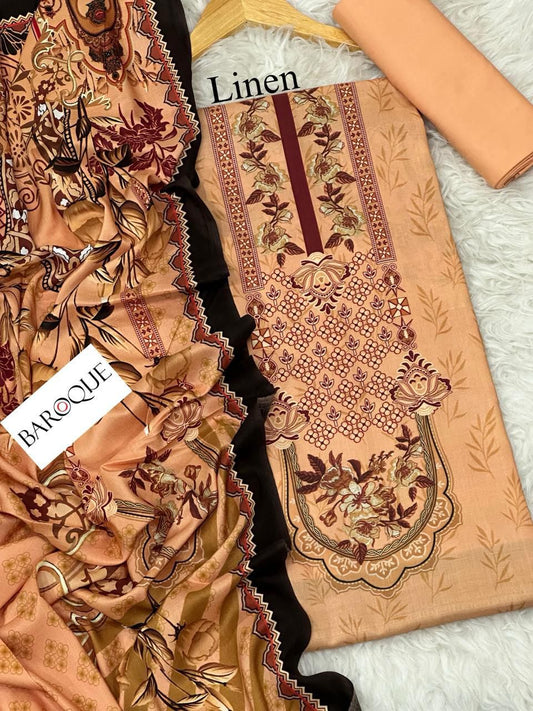 BAROQUE 3PC LINEN  D # 5