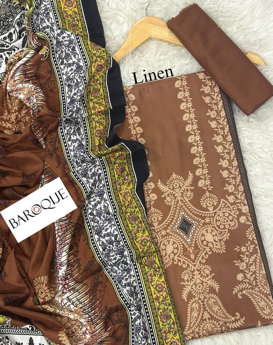 BAROQUE 3PC LINEN  D # 6