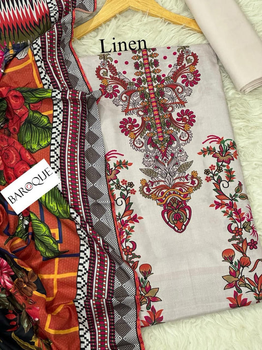 BAROQUE 3PC LINEN  D # 7