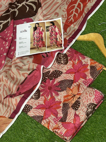 Iznik 3pc Lawn with Voil Lawn Dup