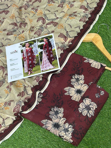 Iznik 3pc Lawn with Voil Lawn Dup