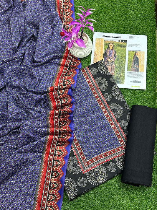 GUL AHMAD 3PC LINEN