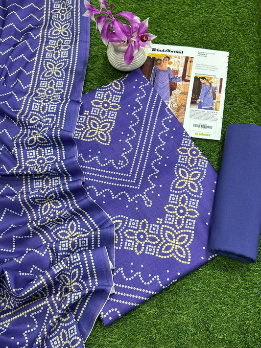 GUL AHMAD 3PC LINEN