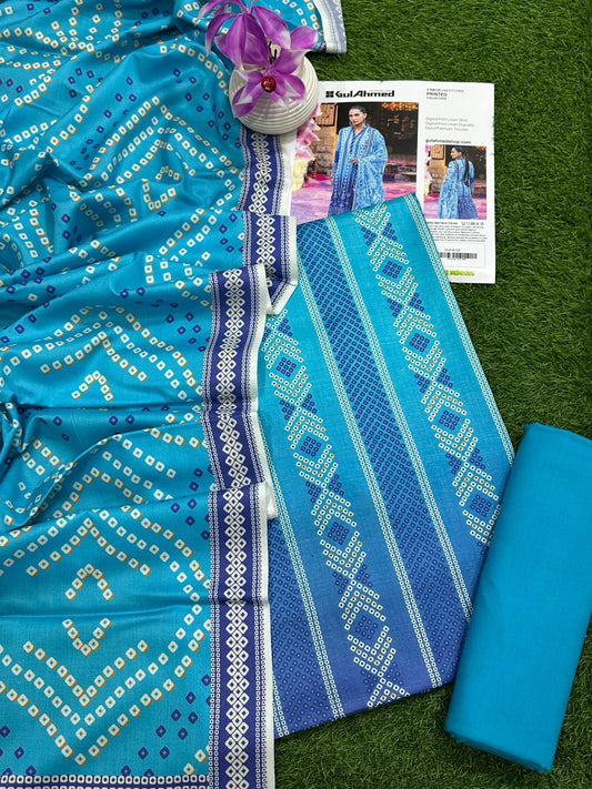 GUL AHMAD 3PC LINEN