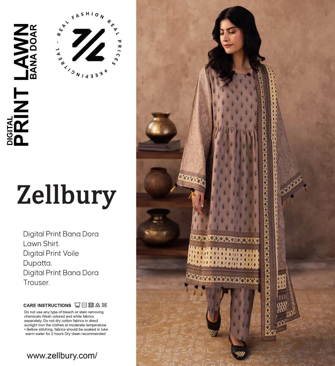 zelburry 3-pc lawn banadora