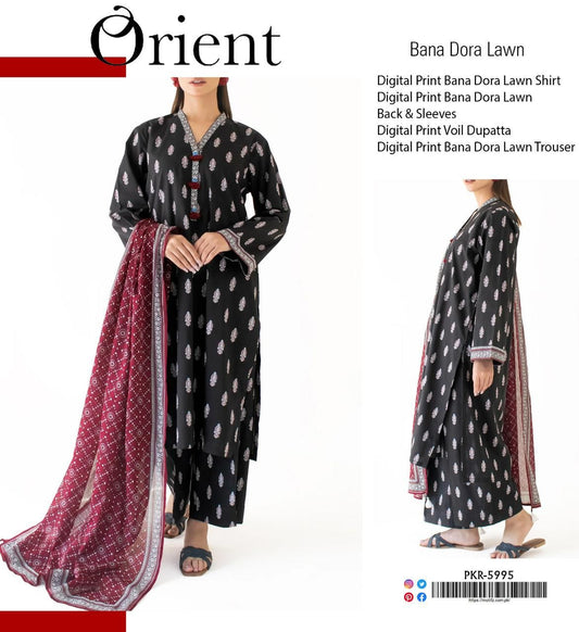 ORIENT 3 PC LAWN BANADPRA