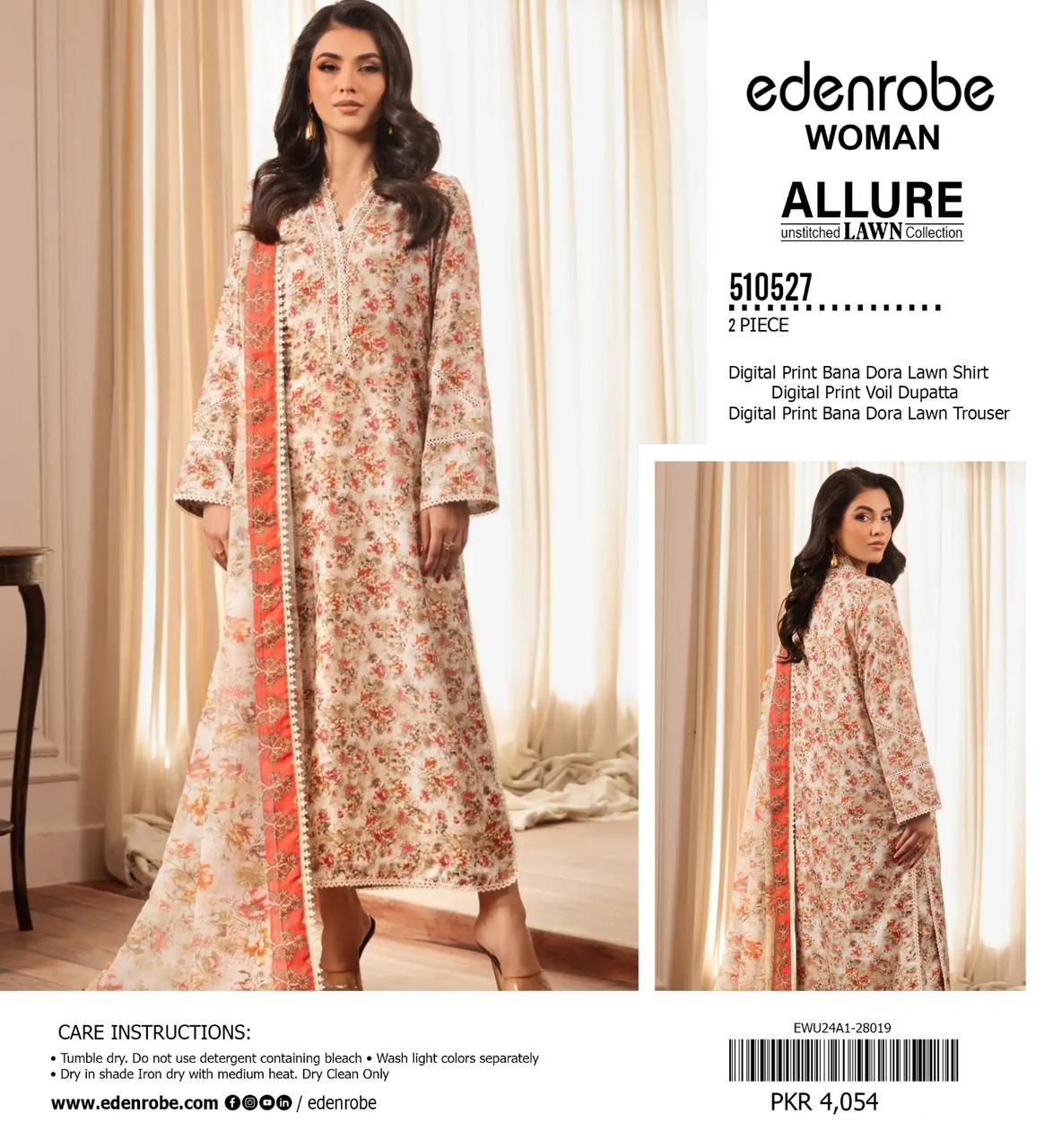 EDEN ROBE 3 PC LAWN BANADORA