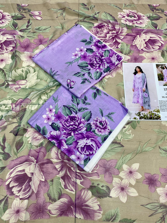 IZNIC 3PC LAWN CHIFOON DUPATTA