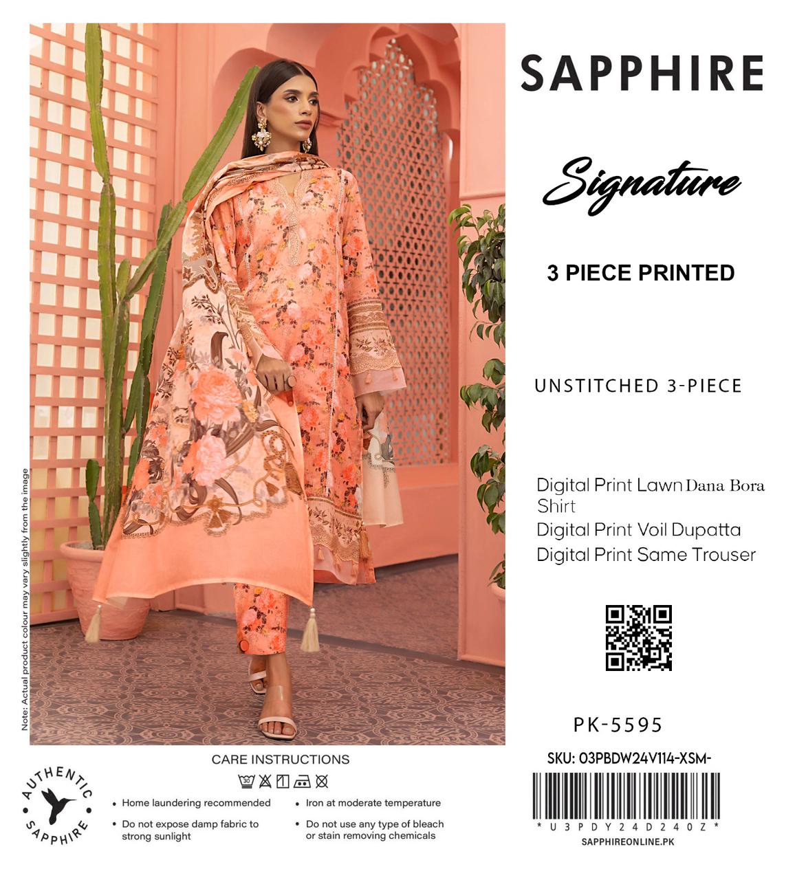 SAPHIRE 3PC LAWN BANADORA