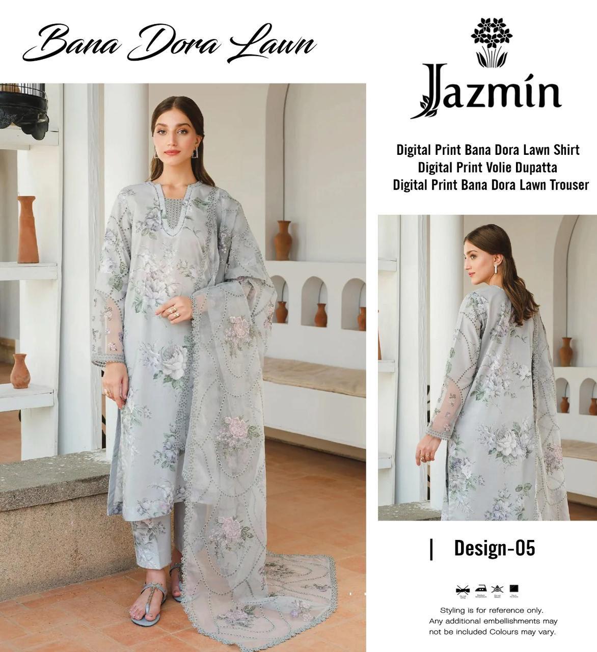 JAZMIN 3PC LAWN BANA DORA