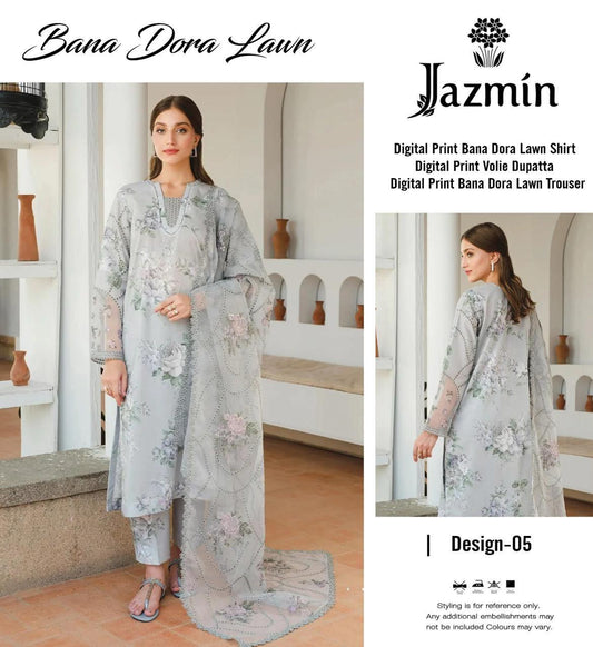 JAZMIN 3PC LAWN BANA DORA