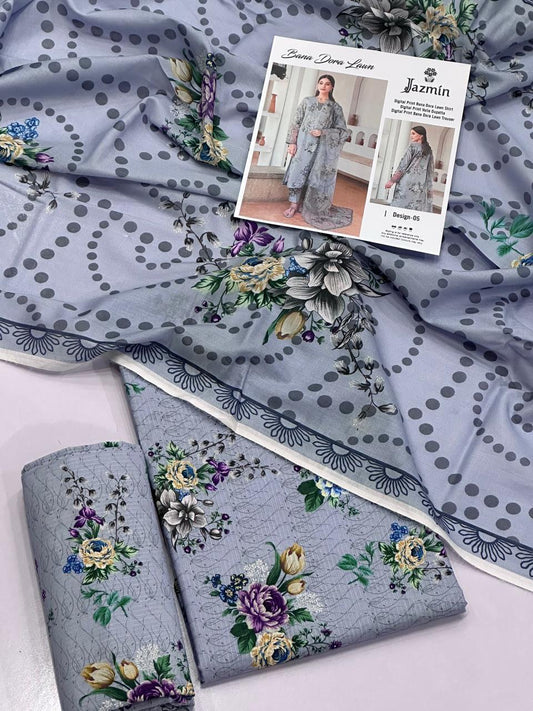 JAZMIN 3PC LAWN BANA DORA
