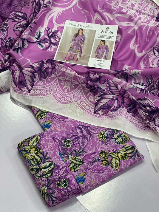 JAZMIN 3PC LAWN BANA DORA