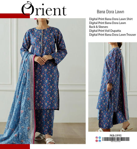 ORIENT 3-PC LAWN BANADORA