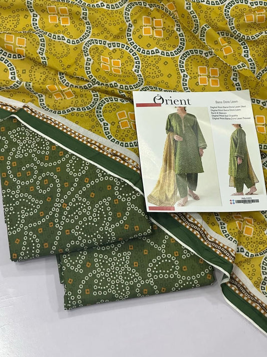 ORIENT 3-PC LAWN BANADORA