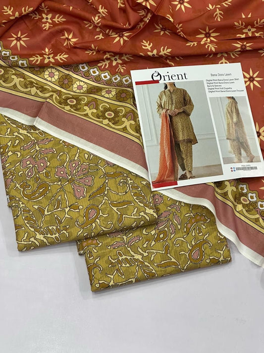 ORIENT 3-PC LAWN BANADORA