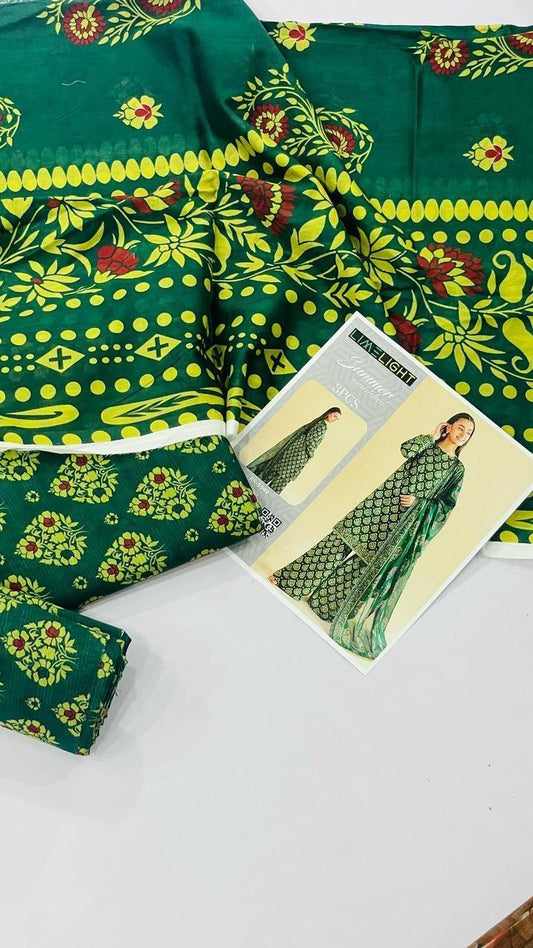 lime light 3 pc lawn bana dora