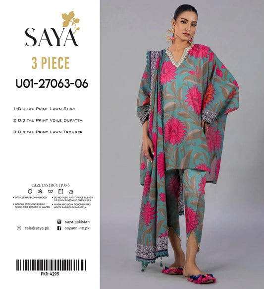 Saya 3pc Lawn Voile Dupatta