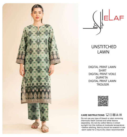 Elaf 3pc Lawn Voile Dupatta