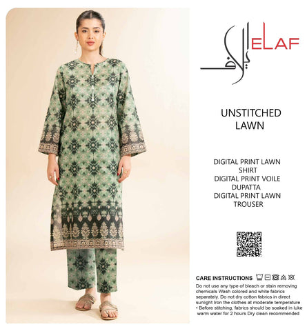 Elaf 3pc Lawn Voile Dupatta