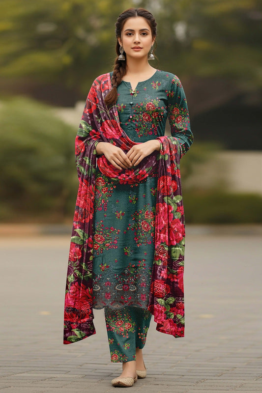 AJ EMB 3PC LINEN D-3641 B