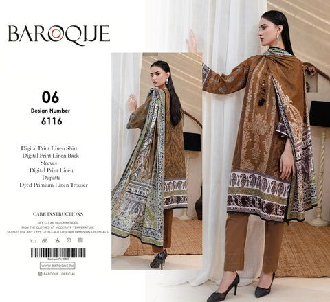 BAROQUE 3PC LINEN  D # 6