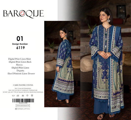 BAROQUE 3PC LINEN  D # 1