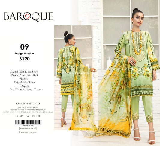BAROQUE 3PC LINEN  D # 9